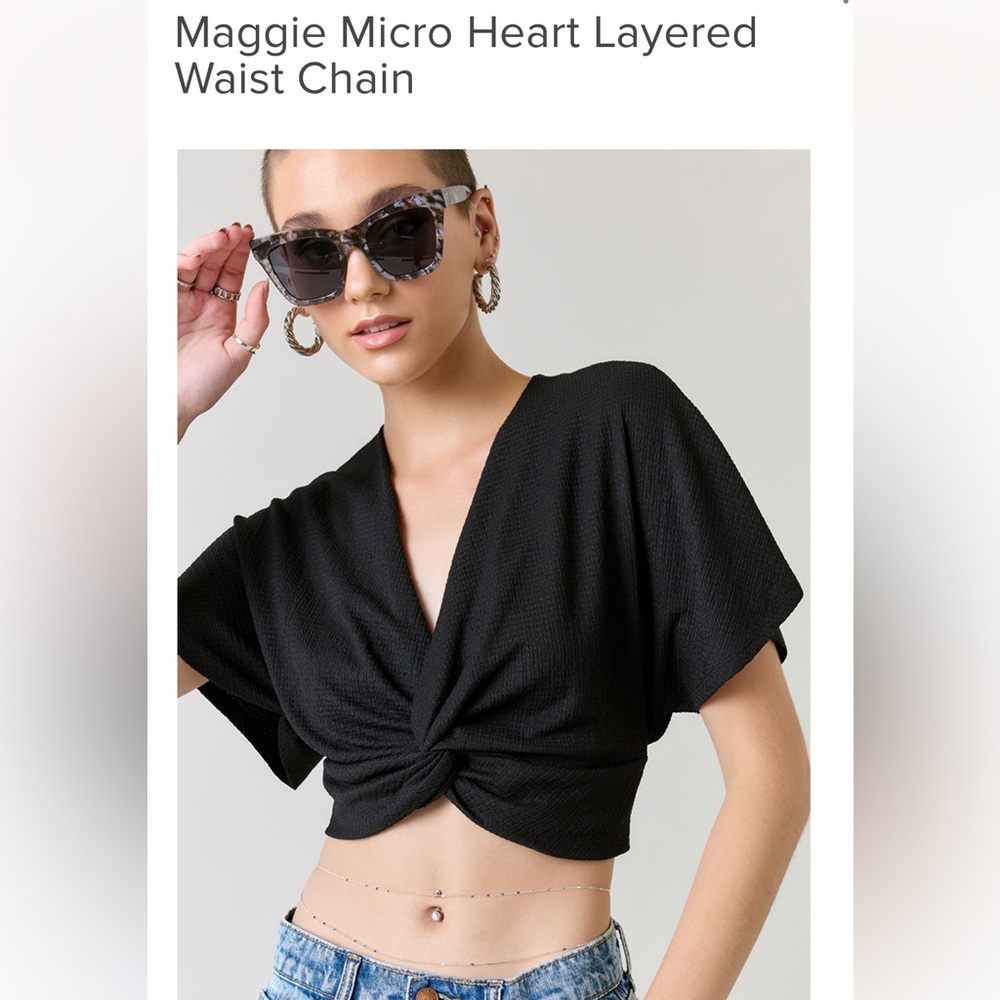 Maggie Micro Heart Layered Waist Chain